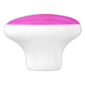 Roze hout keramische pull knop (Zijkant)