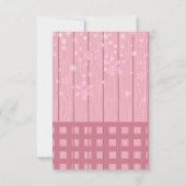 Roze Houten Hot Cocoa Whipped Cream Baby shower Bedankkaart (Achterkant)