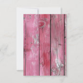 Roze houten slingerlampen Boho metsondeglazen Save The Date (Achterkant)