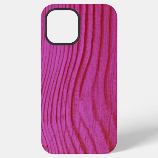 Roze houtnerf iPhone hoesje (Achterkant)