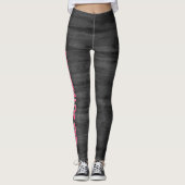 Roze Houtskool Leggings (Voorkant)