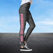 Roze Houtskool Leggings