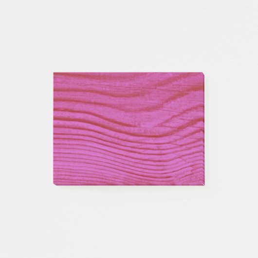 Roze houtstructuur post-it® notes (Voorkant)