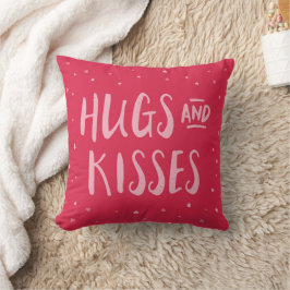 Roze hugs en Kisses | Hoorten | VALENTIJNSDAG Kussen