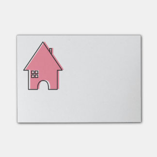 Roze Huis aanpasbare Realtor Post-it Notes