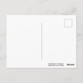 Roze huis in de herfst briefkaart (Achterkant)