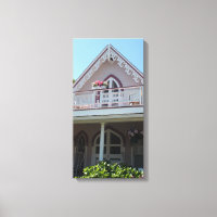 Roze huis in Martha's wijntuin