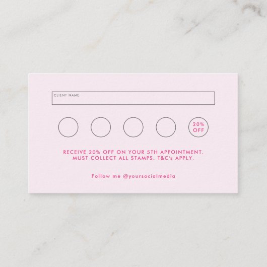 Roze Huis Schoonmaak Diensten QR Code Loyaliteit & Visitekaartje (Achterkant)