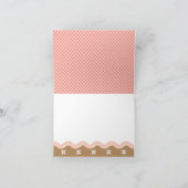 ROZE HUIS VAN GINGERBREAD BABYSHOWER BEDANKJE BEDANKKAART (Binnen)