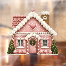 Roze huis van peperkoek