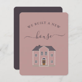 Roze huis We hebben een nieuwe huisaankondiging ge
