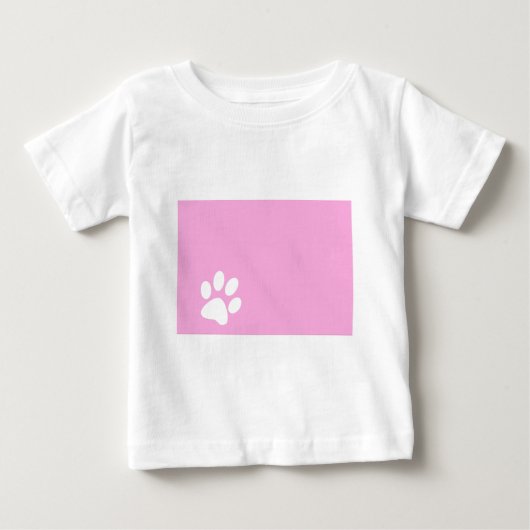 roze huisdier pootafdruk (Voorkant)