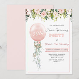 Roze Huiselijkfeest- en Verjaardags sjabloon Kaart