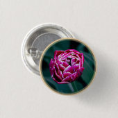 Roze humeurige tulp ronde button 3,2 cm (Voorkant /achterkant)