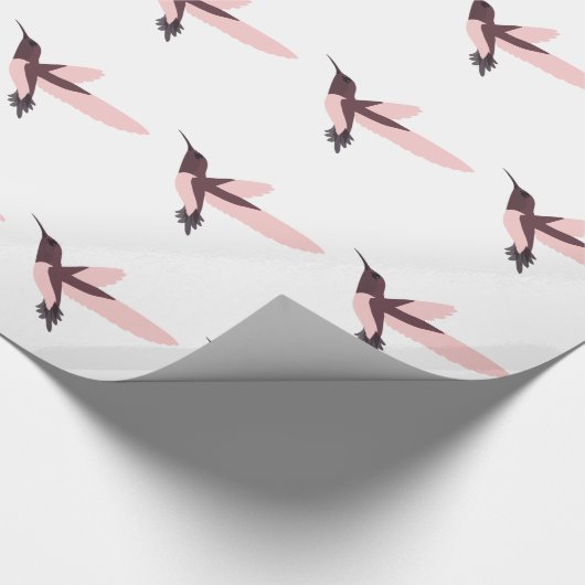 Roze Hummingbird Cadeaupapier (Hoek)