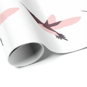 Roze Hummingbird Cadeaupapier (Rol Hoek)