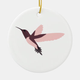 Roze Hummingbird Keramisch Ornament