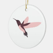 Roze Hummingbird Keramisch Ornament (Links)