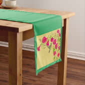 Roze Hummingbird Table Runner Korte Tafelloper (Voorbeeld)