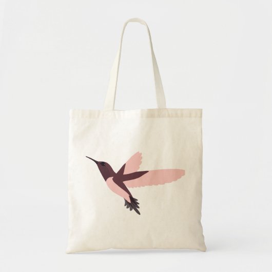 Roze Hummingbird Tote Bag (Voorkant)