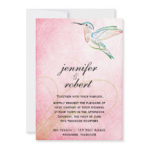 Roze Hummingbird Waterverf Weddenschap