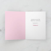 Roze Hummingvogels Happy Birthday Kaart (Binnen)