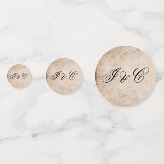 roze huwelijk confetti (Achterkanten)