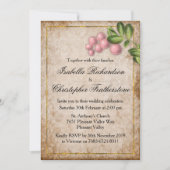 roze huwelijk kaart (Voorkant)