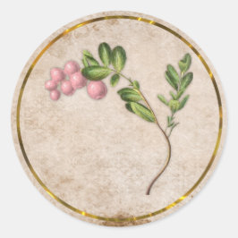roze huwelijk ronde sticker