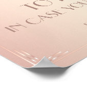 Roze huwelijksbord print om te hebben (Hoek)