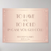 Roze huwelijksbord print om te hebben (Voorkant)