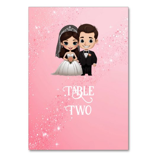 Roze huwelijksuitnodigingen met diamanten sprankel kaart (Voorkant)