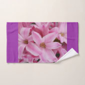 roze hyacineuze bloem bad handdoek (Handdoek)