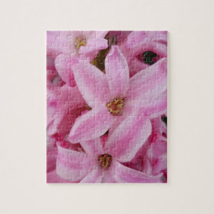 roze hyacineuze bloem legpuzzel