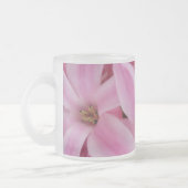 roze hyacineuze bloem matglas koffiemok (Links)