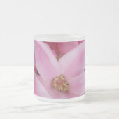 roze hyacineuze bloem matglas koffiemok (Center)