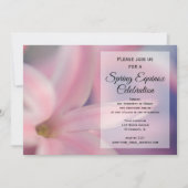 Roze Hyacint Bloem Lente Equinox Feestdag Kaart (Voorkant)