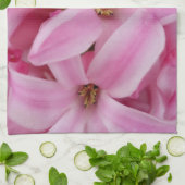 roze hyacint bloem theedoek (Gevouwen)