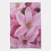 roze hyacint bloem theedoek (Verticaal)