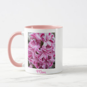 Roze Hyacint Bloemen Mom Mok
