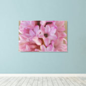 roze Hyacint Spring Flower Canvas Art Afdruk (Insitu (Houten vloer))