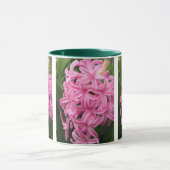 roze hyacinten bloemetjes 3 mokken (Midden)