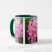 roze hyacinten bloemetjes 3 mokken (Voorkant links)