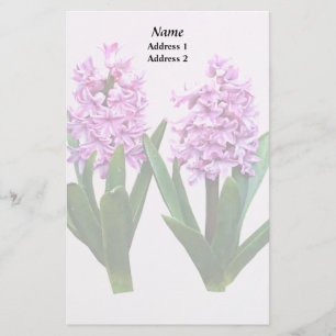 Roze hyacinth Duo Weddenschappen Producten Briefpapier