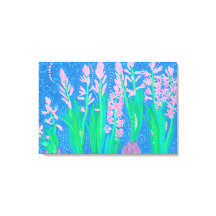 Roze hyacinths Spring Flowers Floral Art Painting