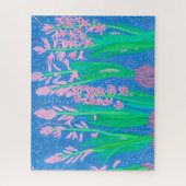 Roze hyacinths Spring Flowers Floral Art Painting Legpuzzel (Verticaal)