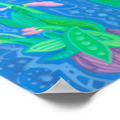 Roze hyacinths Spring Flowers Floral Art Painting Poster (Hoek)