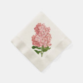 Roze Hydrangea, Aangepast Servetten (Hoek)
