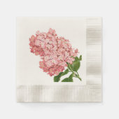  Roze Hydrangea, Aangepast Servetten (Voorkant)