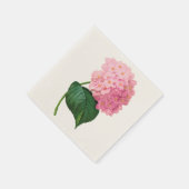 Roze hydrangea Aangepaste, witte standaard Napkin Servet (Hoek)